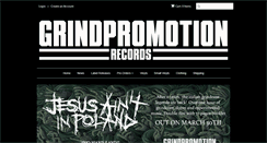 Desktop Screenshot of grindpromotionrecords.com